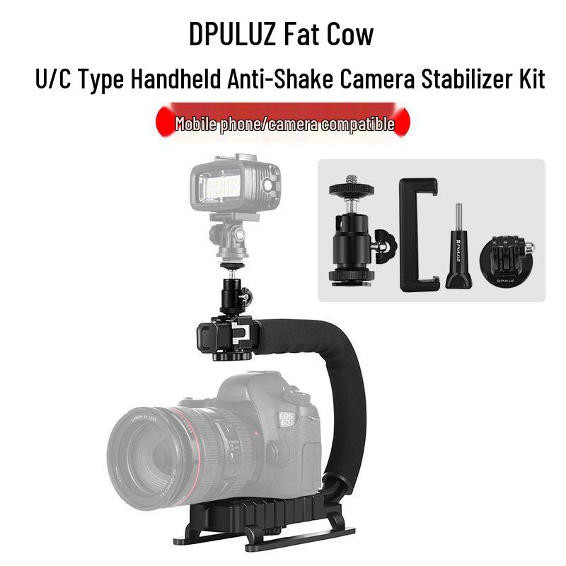 PULUZ Алюминиевый складной штатив для экшн-камер DJI Osmo и GoPro чёрный