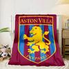 Football Club Emblem Lion Blanket Flannel Blanket for Bed, Sofa, Camping, Hiking, Picnic Essentials, Gift for Family Fan Gifts