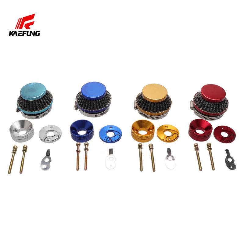 15mm 40-5 Luftfilter-Adapterplatten-Kit Passend für 2-Takt 43cc 47cc 49cc Rasentrimmer, Stand-Up-Scooter, Pitbike-Mini-Bike