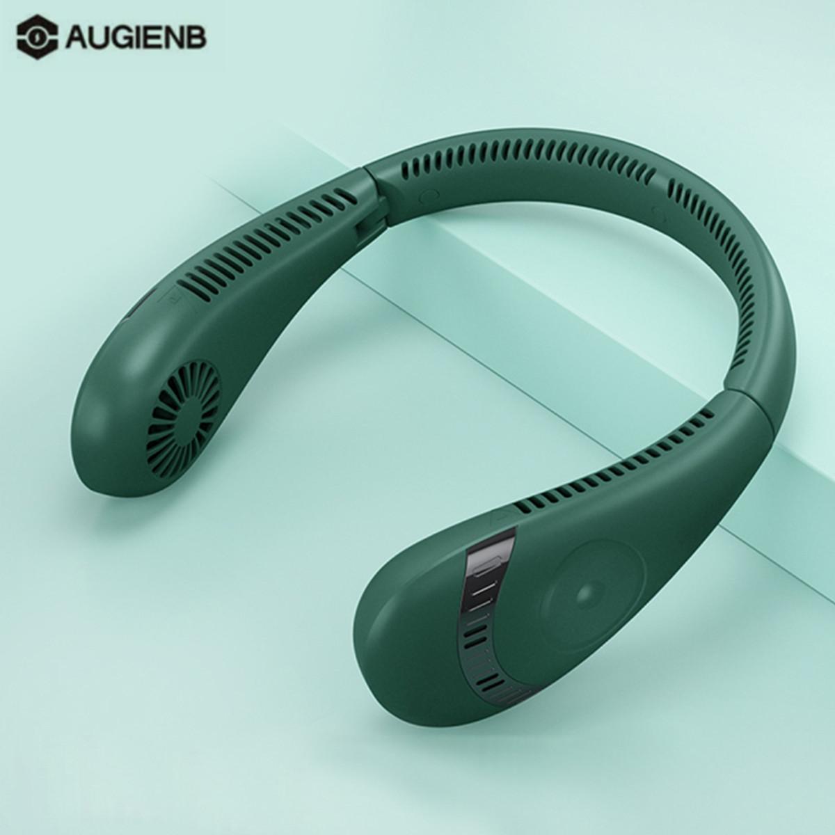 

AUGIENB Мини Портативный шейный вентилятор без лезвия Вентилятор 5000mAh USB Аккумуляторная вентилятор Mute Спортивные вентиляторы для дома Открытый вентиляционный вентилятор Portatil Abanicos