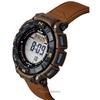 Casio Zegarek męski Pro Trek Climber Line Digital Leather Strap Solar PRG-340L-5 100M