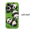 Lively Garden Panda Crew Art Graphic Film Aesthetic Protective Shockproof Bumper Phone Case Cover For iPhone 13 14 15 16 17 Pro Max Plus