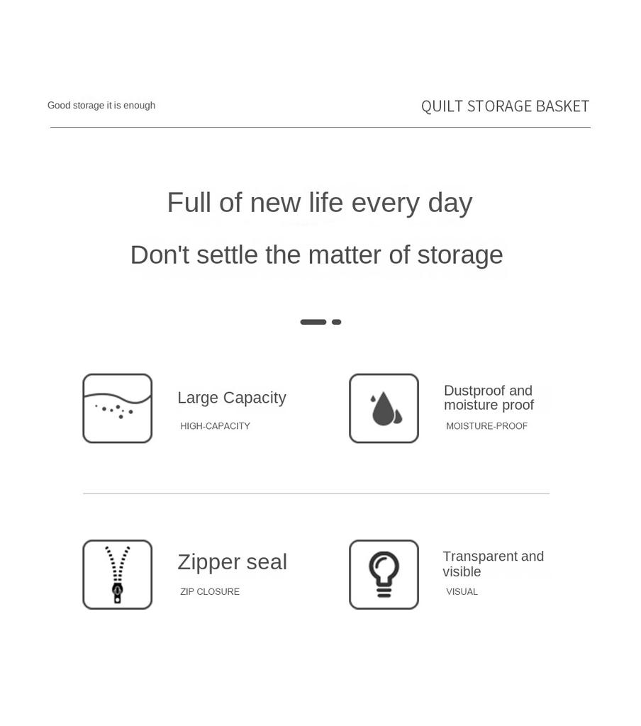 Quilt Storage Bag Household Wardrobe Quilt Clothes Organizer Large Capacity Blanket Sorting Bags Dust-proof Moving Bag