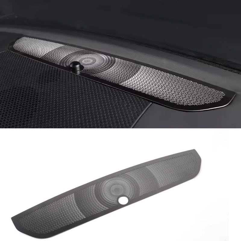 

For Land Rover Defender 110 2020-2024 Stainless Steel Car Dashboard Air Outlet Anti-blocking Mesh Cover Dashboard Speaker Cover
