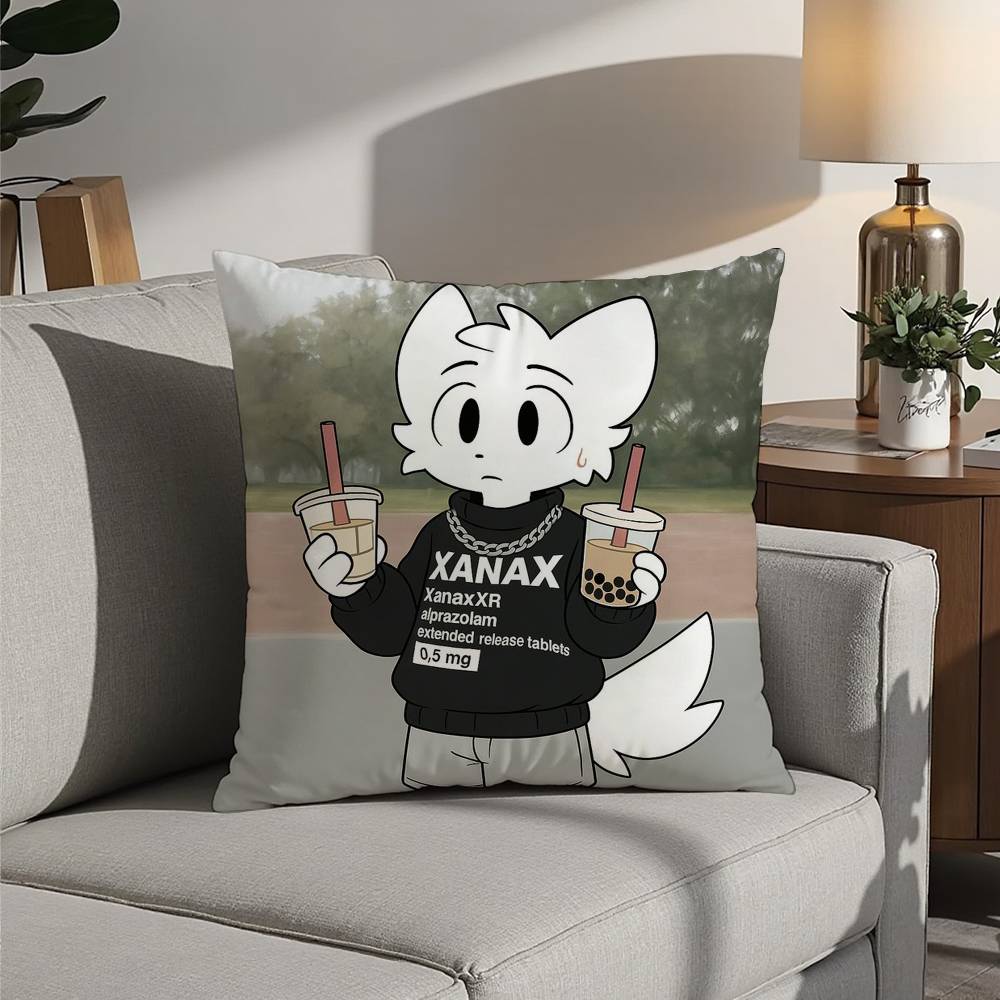 

Boykisser Silly Cat Cute Pillow Case 3D Print Polyester Fiber 40*40cm Home Sofa Throw Decoration Festival Gift 30x30cm 12x12in