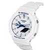 Casio G-Shock Analog Digital Harzarmband Weißes Zifferblatt Quarz GA-2100HDS-7A1 200M Herrenuhr