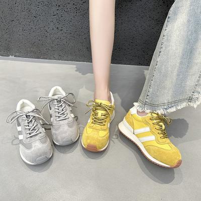 C erhöhend retro Damen Sommer neu leichte dicksohlige vielseitige Dad-Schuhe