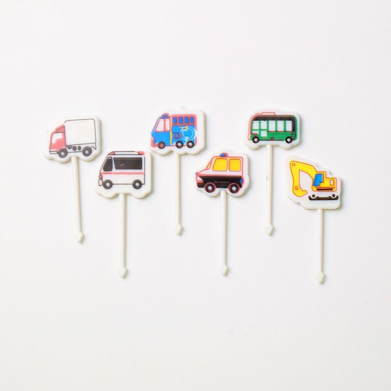 Creative Cartoon Animal Fruit Forks for Kids – Cute, Plastic Bento Picks for Household & Kitchen Use