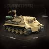 Military Sturmtiger Tank Building Blocks Model - War Scene Military Bricks Assembly Toy for Kids Gift