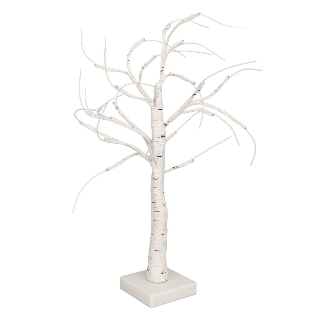 Lighted Birch Tree Adjustable Branches Stable Bottom Birch Tree with LED Lights for Bedroom Wedding