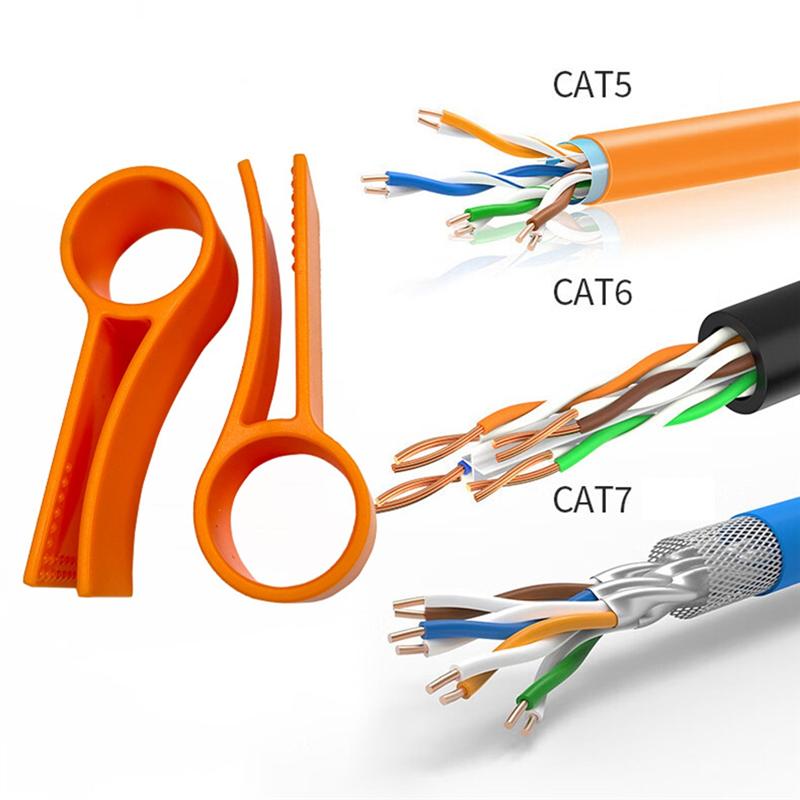A20F-Efficient 6Pcs Wire Separator And Straightening Tool For CAT7/CAT5/CAT6 Networking Cables