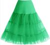 Vintage Boneless Wedding Dress Mesh Skirt Colorful Underskirt Tutu Skirt Wedding Stage Performance Skirt Theme Dress