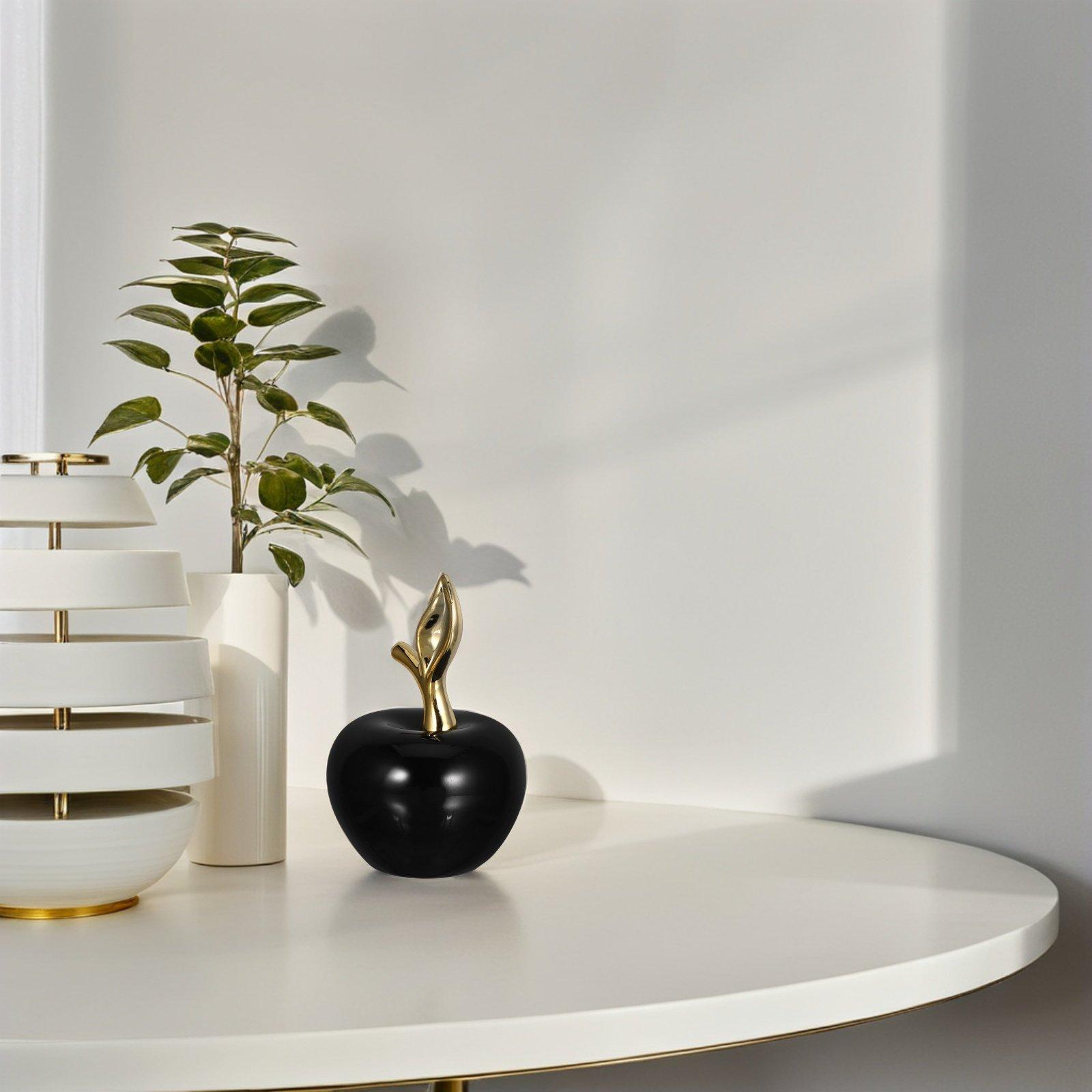 

Small Ceramic Ornament Elegant Lifelike Fruit Sculpture Decorative Mini Statue for Car Desk Shelf Table Christmas Themed 11.5X8X8CM