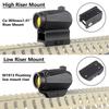 R5 1x20mm 2 MOA Red Dot Sight Reflex Riflescope Hunting Scope With Mount Riser 20mm Rail Co-Witness Holographic AR15