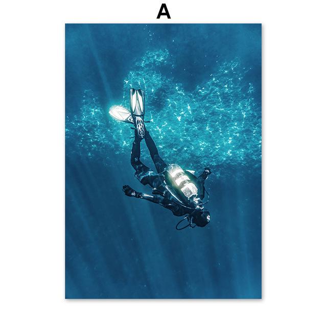 

Скандинавский стиль украшения дома скандинавские медузы холст постер настенный декор картина для интерьера лофт декор картина без рамки 21*30cm No Frame