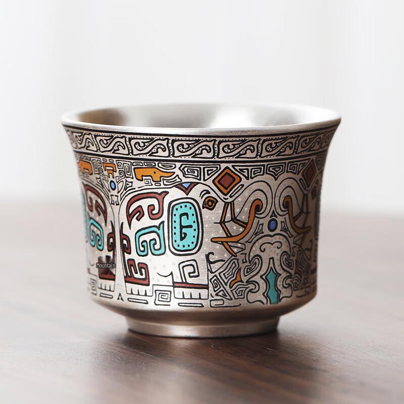 Chaxun Silver-Glazed Ceramic Master Tea Cup
