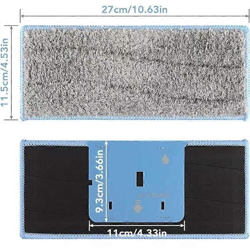 Set of 8 washable brushes for iRobot Braava Jet M6134. Washable brushes for iRobot Braava M6. Reusable brushes