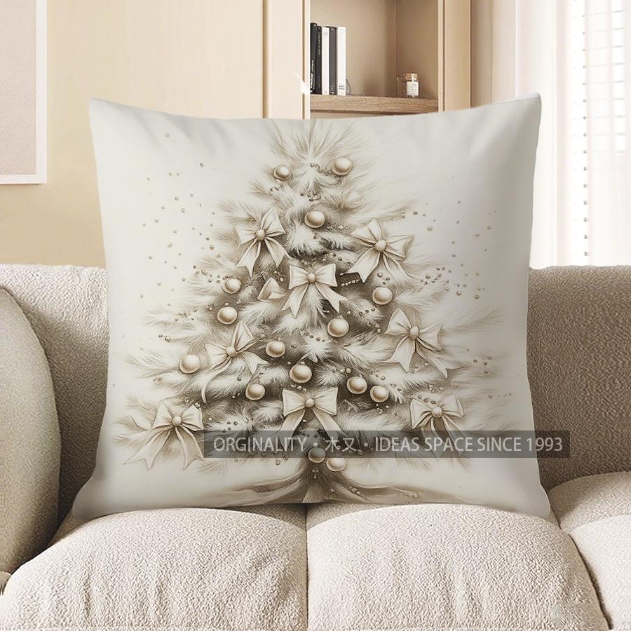 Home Decor Enchanted Deer Head Art Pillow Cover Pattern Cushion Cover Suitable For Sofa Bedroom Car Pillow Cover