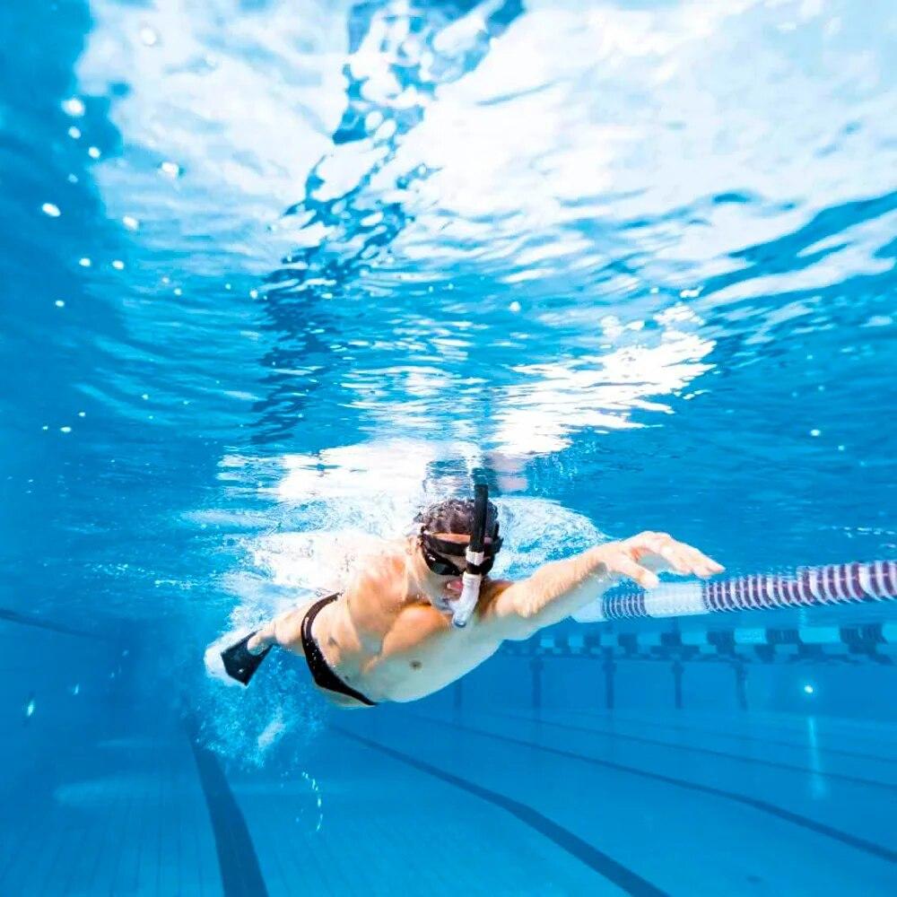Swim Training Snorkel Center-Mount Front ComfortableMounted Silicone Mouthpiece Junior Swimmers Equipment For Adult Youth Kid