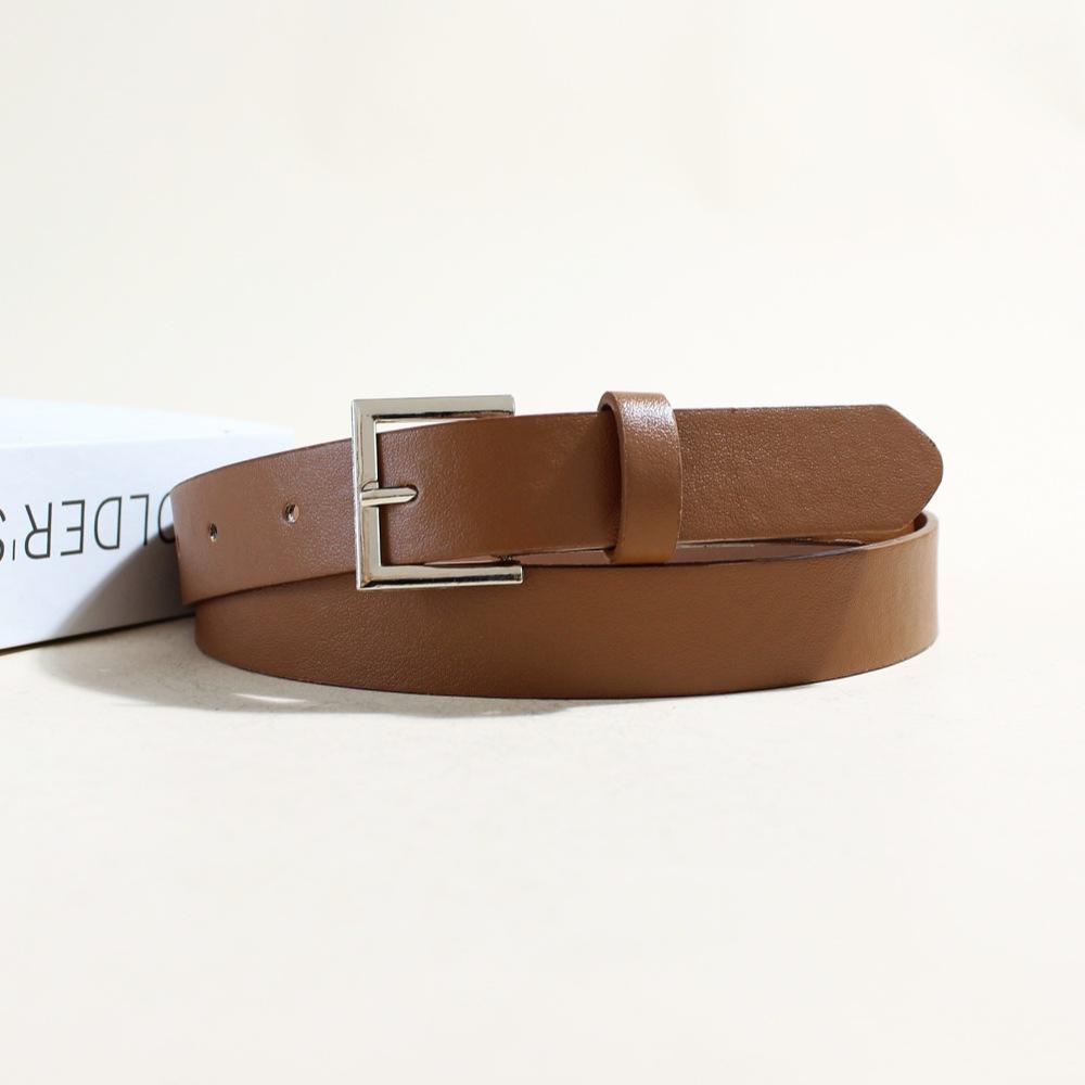 Spring And Summer Ladies Commuter Belt Simple Belt Men'S And Women'S Pin Buckle Women'S Accessories Belt Women'S