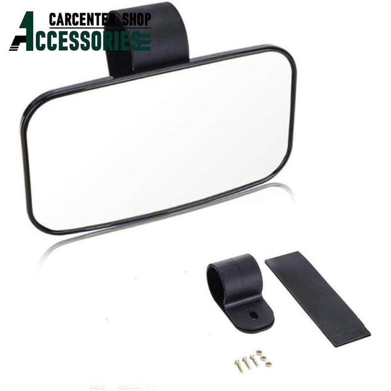 1 PCS rearview mirror with tallation accessories Fit for UTVs with 1.5"-2" roll cages