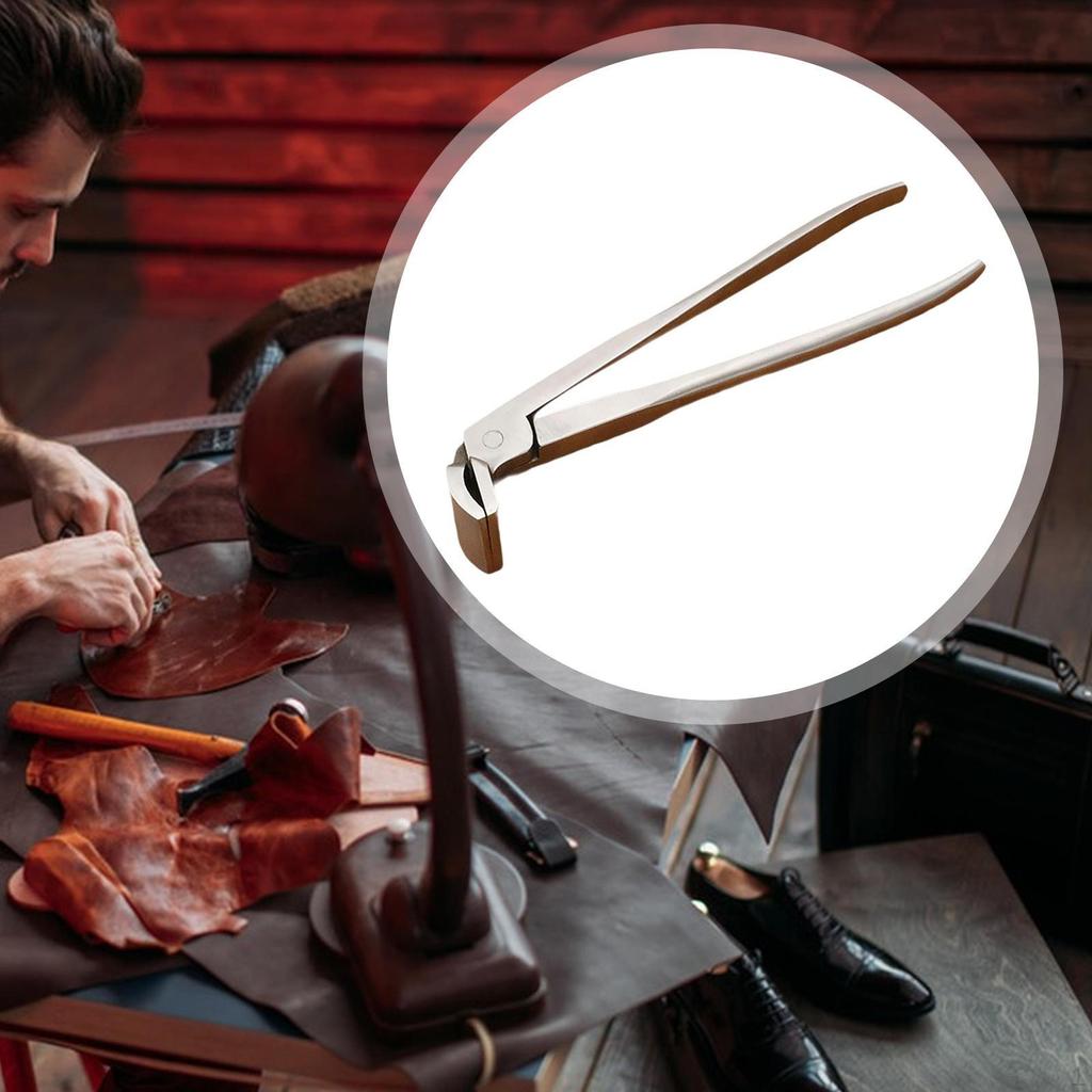 Skórzane Szczypce Płaskie Stały Zacisk Narzędzie Ręczne Materiały do Wyrobu Oszczędzające Pracę Szczypce do