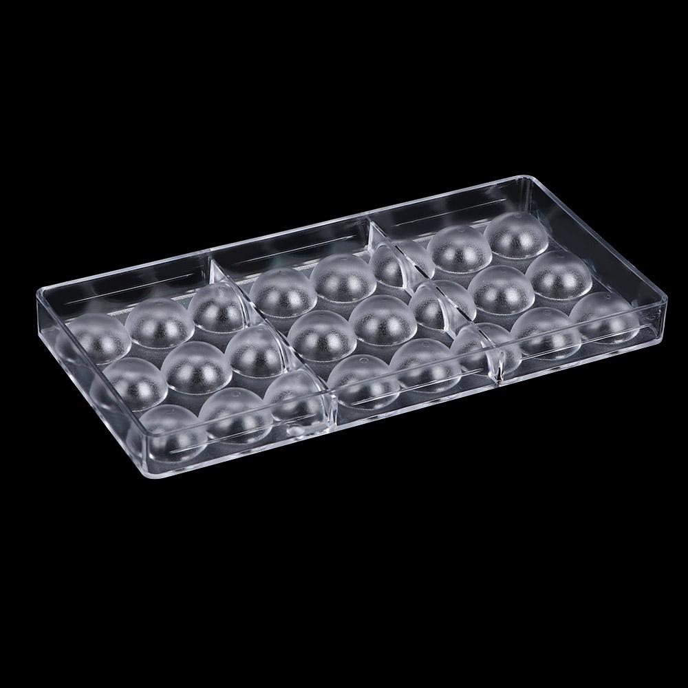 Clear 24 Half Ball DIY Fondant Cake Mousse Mould Candy Maker Baking Tool Hard Chocolate Mold