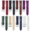 Leather Calfskin Strap 16mm 18mm 20mm 22mm Slub Pattern Watchband for Women Men Sport Watchband 12 14 19 21 24mm Universal Belt