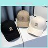 Baseball Cap With Embroidered R Letter For Outdoor Sun Protection Casual Wear