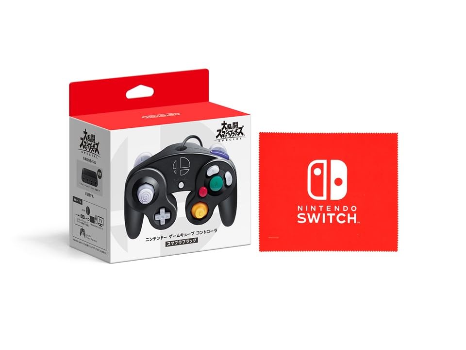 

Nintendo Nintendo GameCube Controller Super Smash Black Switch Logo Design Салфетка из микрофибры [Подлинный продукт] Bros. (Нинтендо включено)
