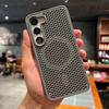 Magnetic For Magsafe Cooling Breathable Shell Case For Samsung S25 S24 S23 Ultra S22 Plus FE Shockproof Heat Dissipation Cover