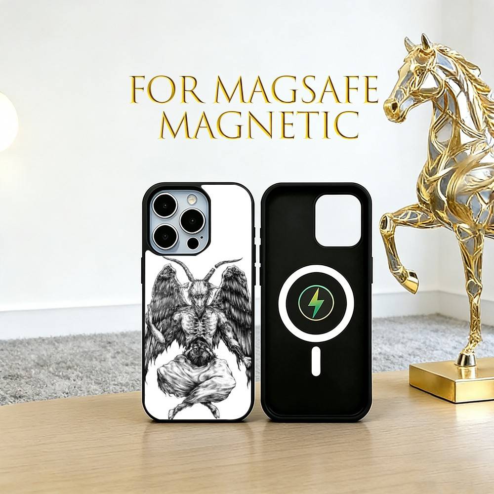 Warning Sign  Phone Case For iPhone17,16,15,14,13,12,11 Plus,Pro Magnetic with Magsafe Wireless Charging