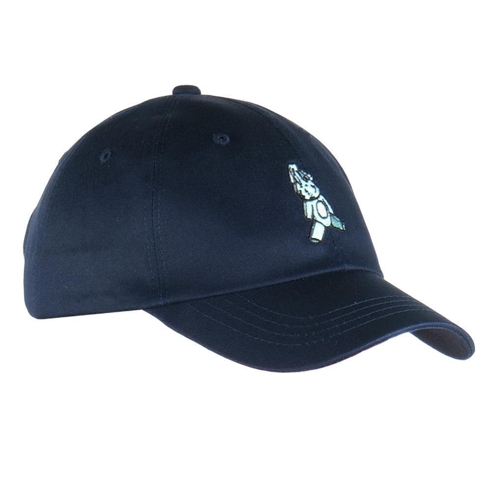WHIMSY MIND Lethargy Rabbit Embroidered Ball Cap Navy