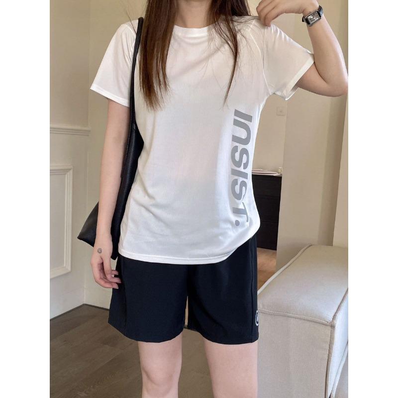 

Sports Suit for Women Summer Running Speed Drying Outdoor Shorts L чорний