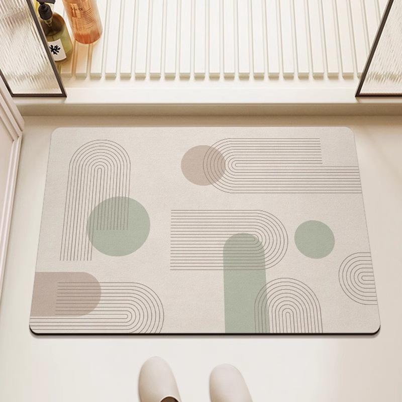 Minimalist Quick-Drying Non-Slip Diatomaceous Earth Bathroom Floor Mat
