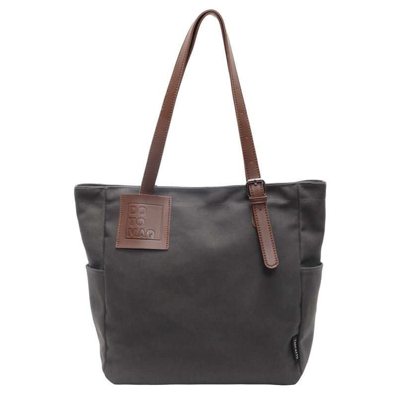Niche shoulder bag commuter large capacity 2025 new casual aesthetic bag female college student class tote bag
