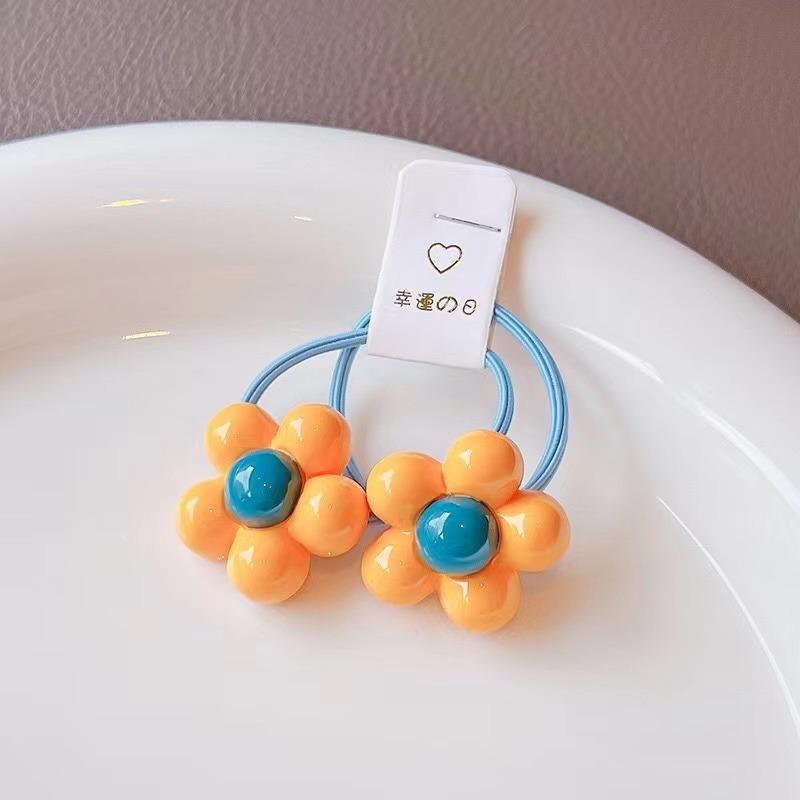 2PCS New Cute Princess Glossy Flower Girls Hairpins Children Headwear Hairgrip Hair Clips Barrettes Hair Accessories