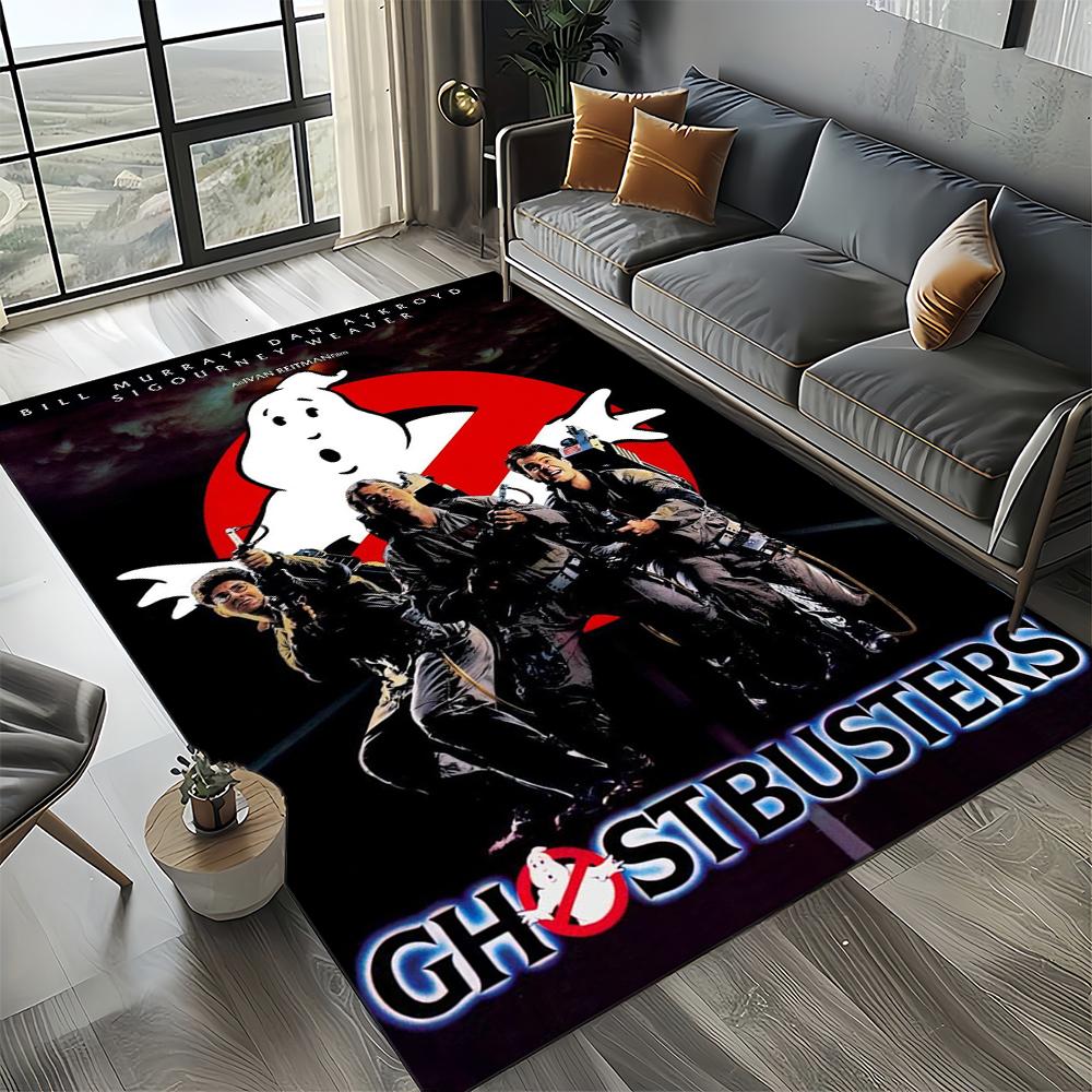 3D G-Ghostbusters 27 Style New Horror Movie Cartoon Carpet Rug for Living Room Bedroom Home Sofa Decoration,Non-slip Floor Mat
