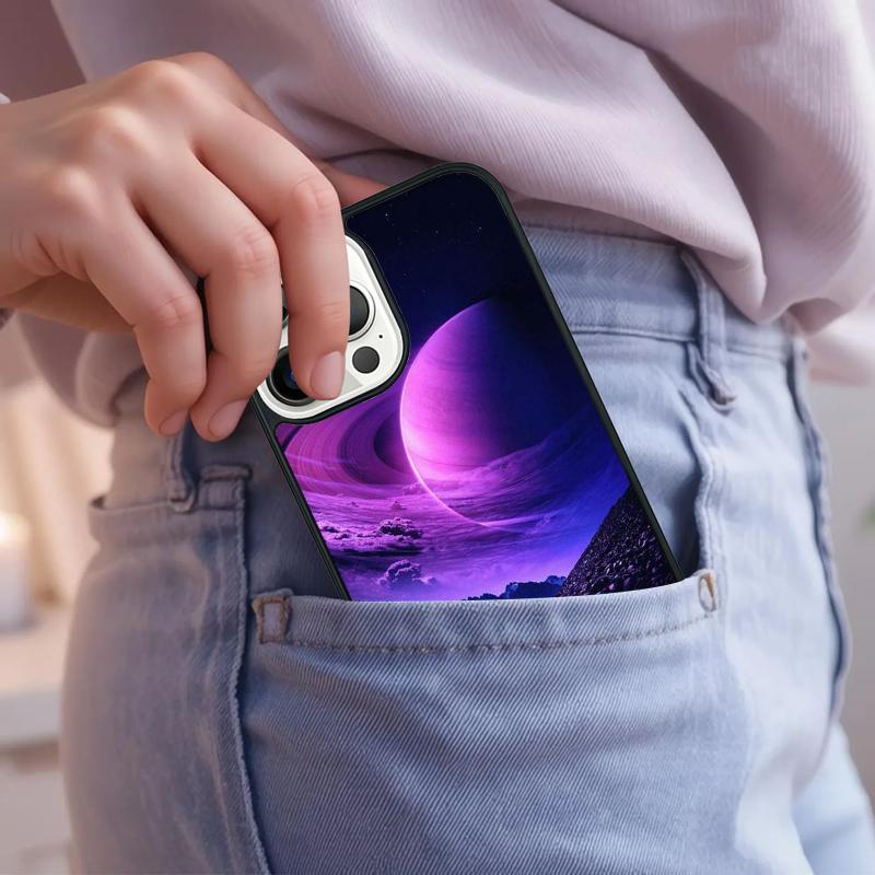 Saturn Solar System Phone Case For iPhone 17 Air 15 16e 14 13 Pro Max Coque 12 11 Pro Max PLUS Cover