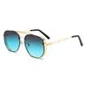 Metal irregular thick edge men's sunglasses high-end large frame sunglasses European and American trend high-end sunglasses