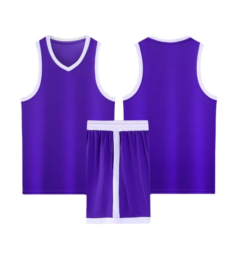 Student adult basketball jersey set men's and women's sports vest blue ball jersey narrow shoulder American game training jersey wholesale