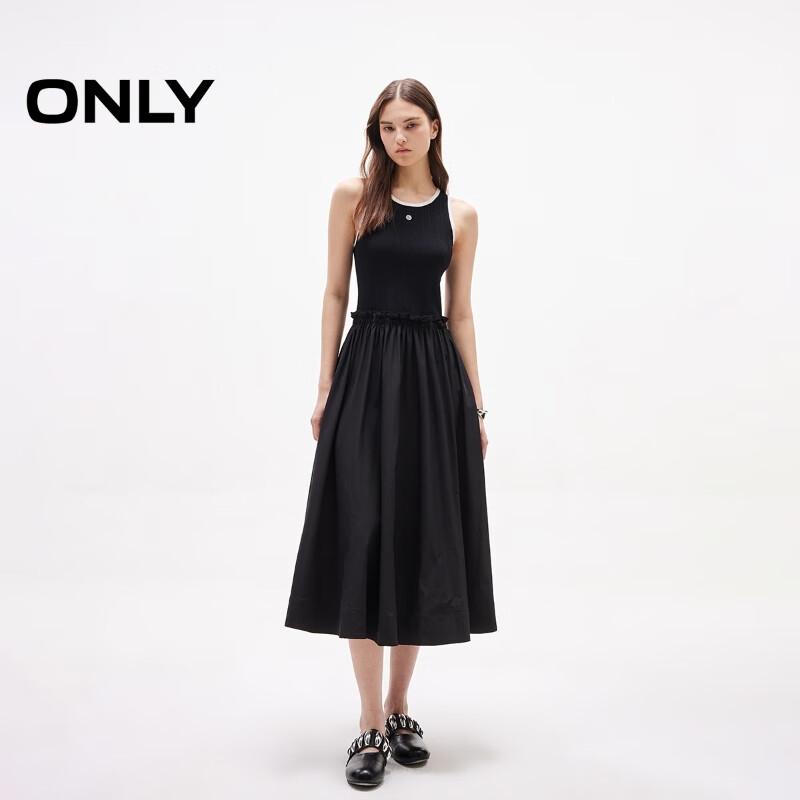 ONLY Women's Color-block Knit Sleeveless Maxi Dress