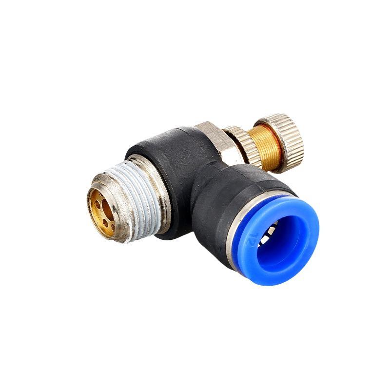 Pneumatic Air Tube Connector with Blue Cap SL4-16-M5/01/02/03 Quick-Plug