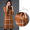 Herbst Winter Plaid Rollkragenpullover Frauen Lange Dicke Pullover Pullover Kleid Alle-spiel Bodenbildung Shirt Jumper Top