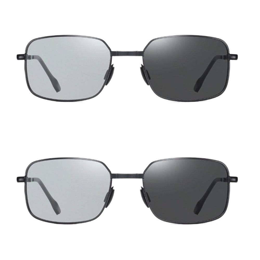 2PCS Pochromic Sunglasses Eyewear 2 In 1 for Women Men Pochromic Eyeglasses Night Vision Goggles