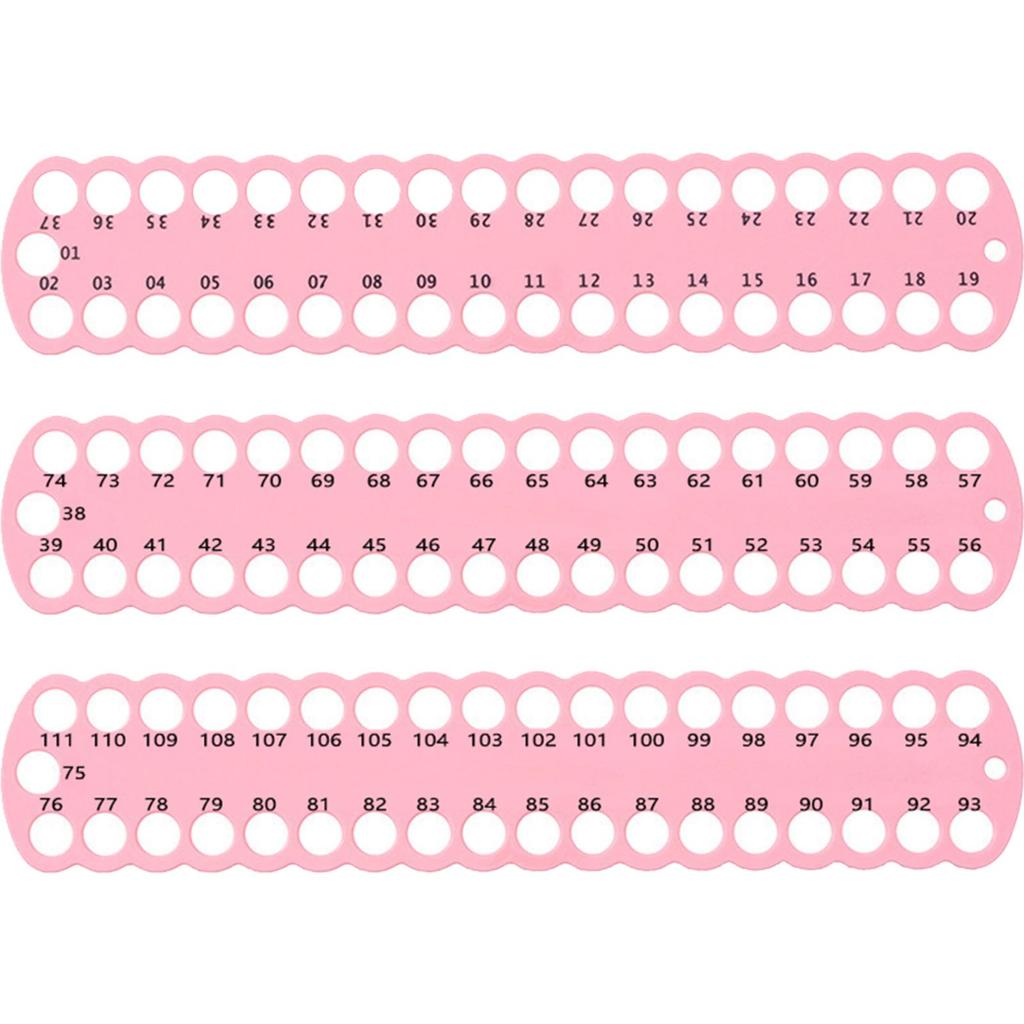 3pcs Embroidery Floss Organizer PC 37-Hole Cross Stitch Row Line Board Cross Stitch Thread Holder for Sewing Needlework Knitting