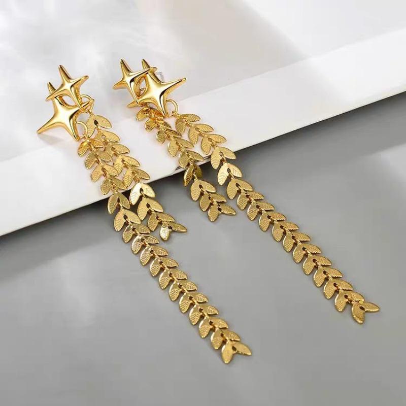 French Wheat Ear Tassel Earrings - Chic, Unique & Trendy Fashion Jewelry