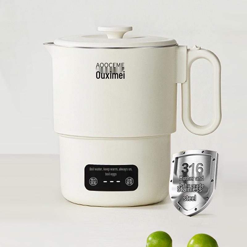

Aoxi Mei 2025 Portable Folding Travel Kettle - Compact, Insulated, Airplane Carry-on Ready