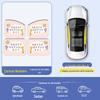 Car Sunshade Track Window Curtain - Interior Sun Protection & Privacy Blackout for Baby Stroller Side Windows