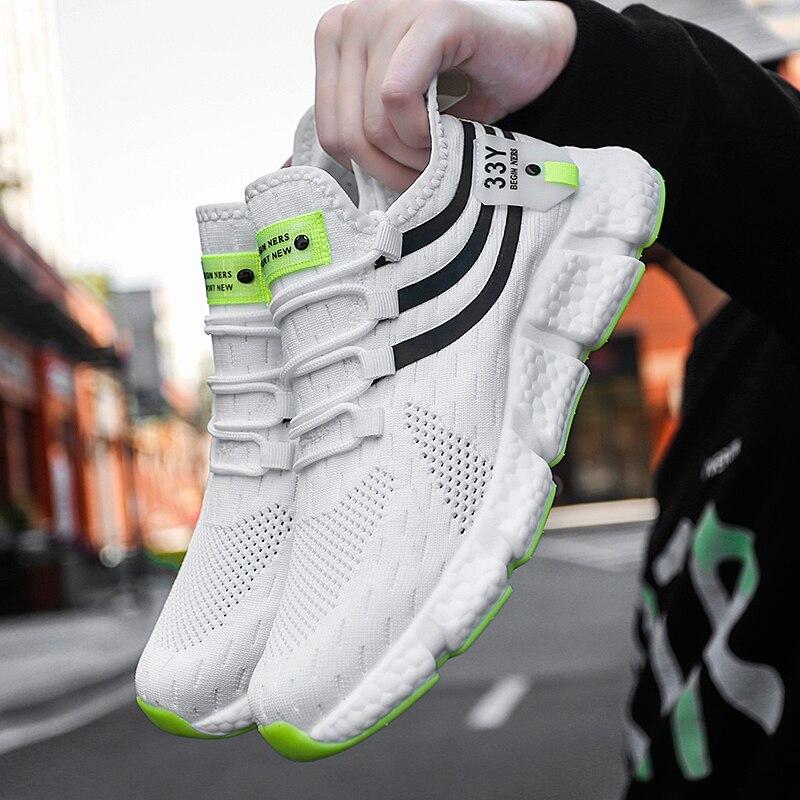 Pánské boty Prodyšné Klasické Běžecké Tenisky pro Muže Venkovní Lehké Pohodlné Síťované Boty Nazouvací Chůze BotyTenis Ženy